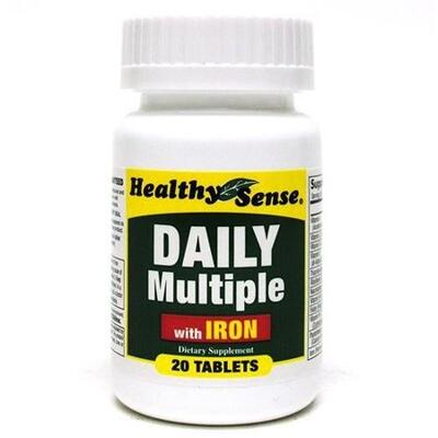 Healthy Sense Daily Multiple With Iron & Minerals Supplement 20ct: $6.00