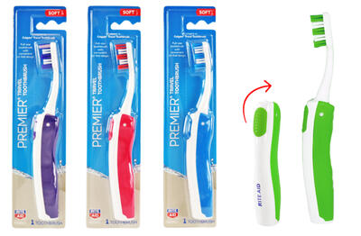 Rite Aid Folding Travel Toothbrush