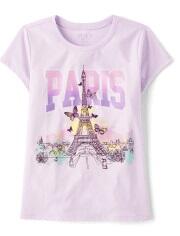 Girls Paris Lilac Haze Tee M/L