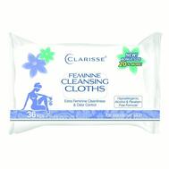 Clarisse Feminine Cleansing Cloths For Sensitive Skin 36ct: $5.00