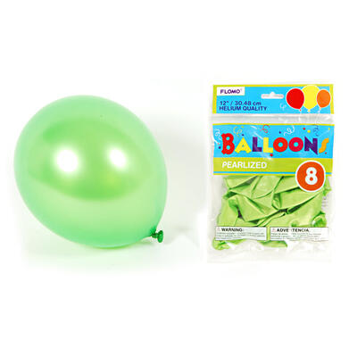Birthday  Pearlized Green Balloon 8ct: $5.00
