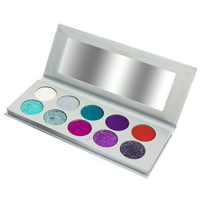 TrendBeauty Silver Glitter Eyeshadow Palette