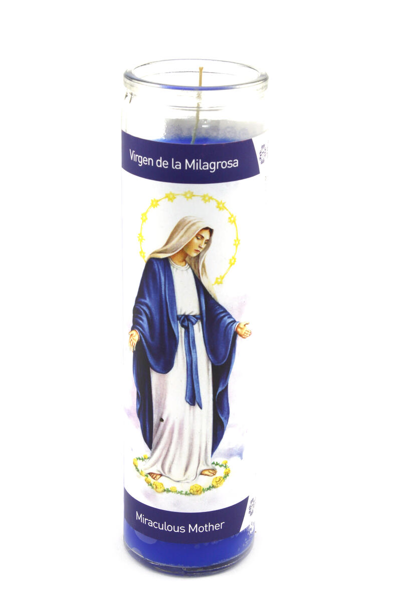 Serenity Glass Candle Virgin Mary 340g: $12.89