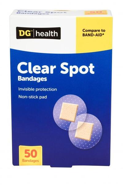 DG Clear Sport Bandages 50ct: $5.00