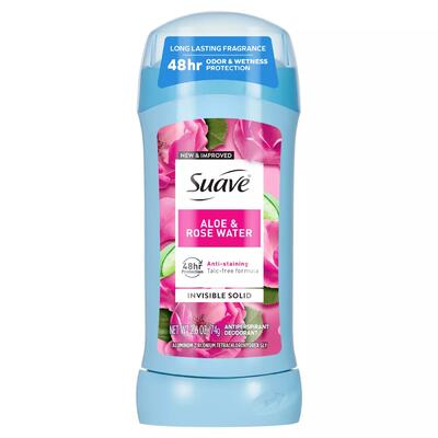 Suave Aloe & Rose Water Deodorant 2.6oz