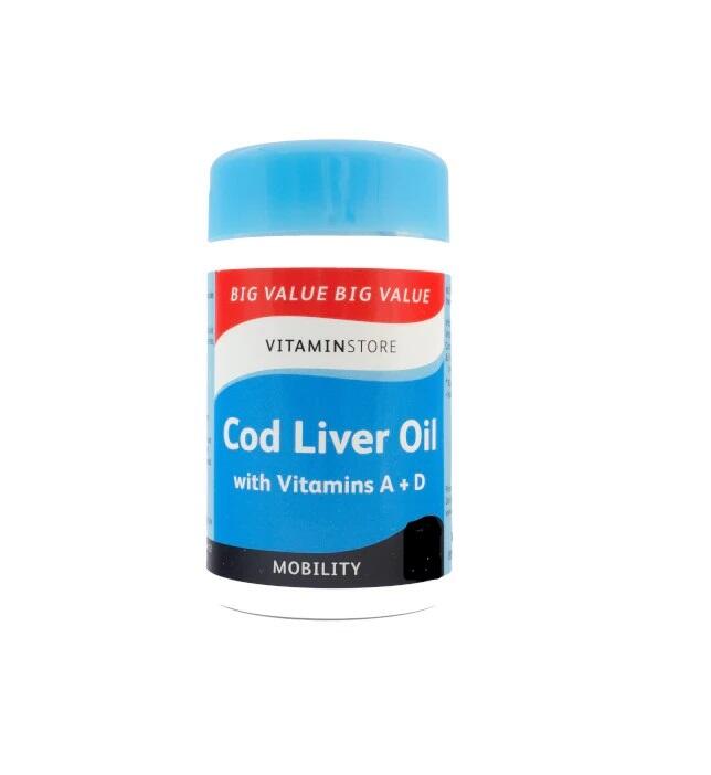 Vitamin Store Cod Liver Oil Vitamin A+D 60 count