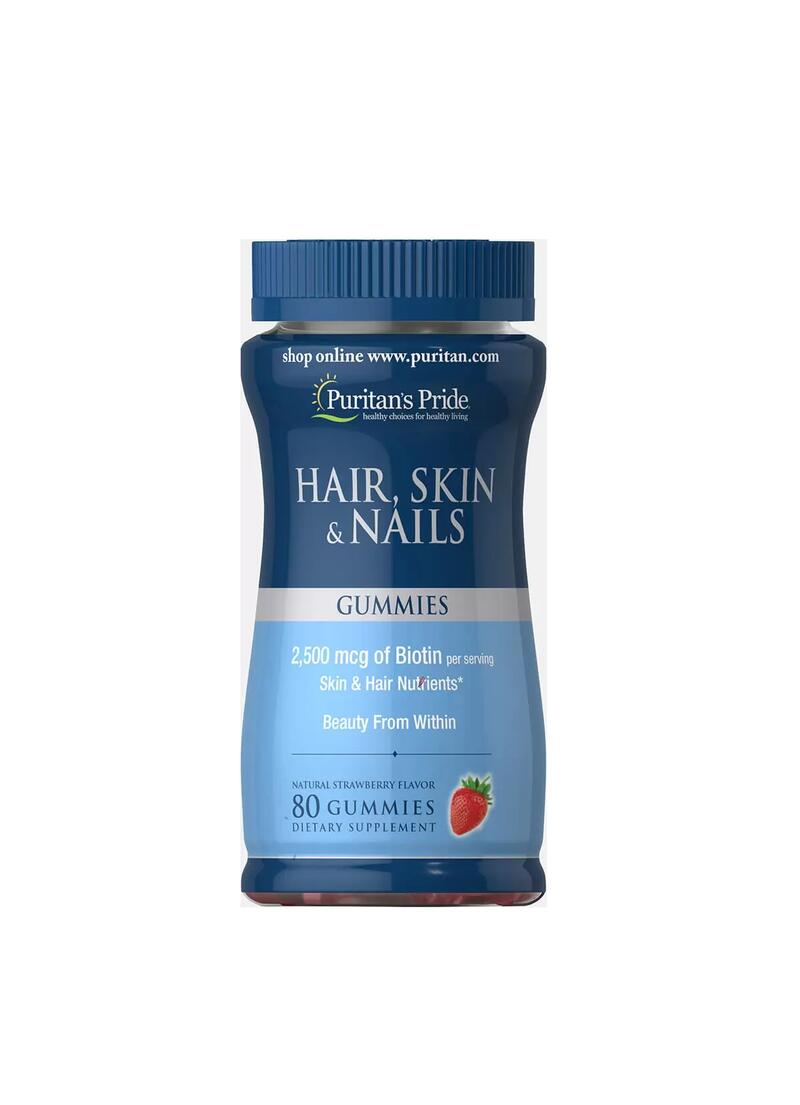 Puritan's Pride Hair Skin Nails Gummies 80ct