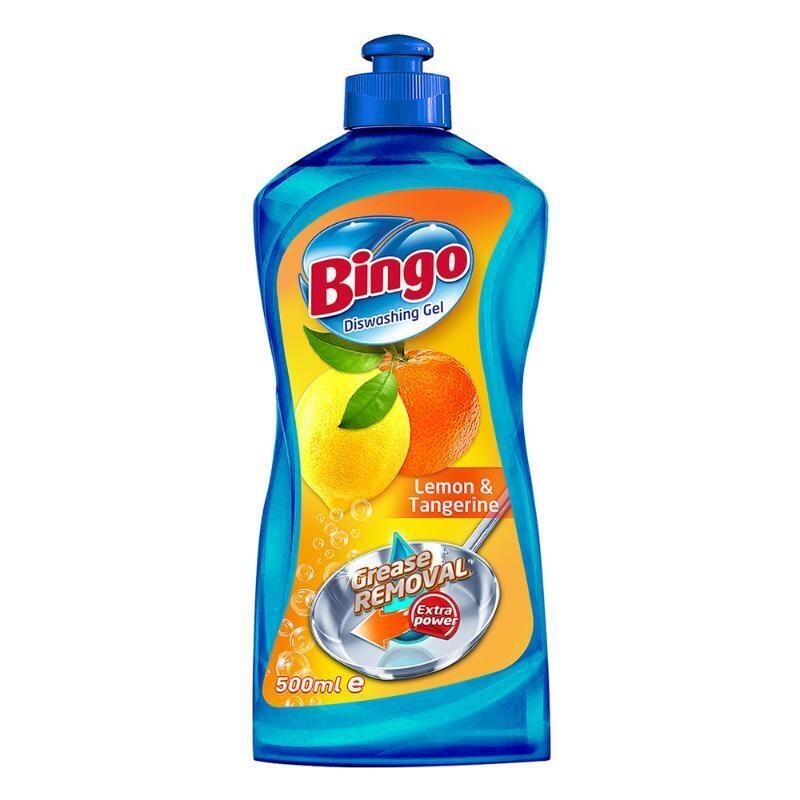 Bingo Dishwashing Gel Lemon & Tangerine 500ml