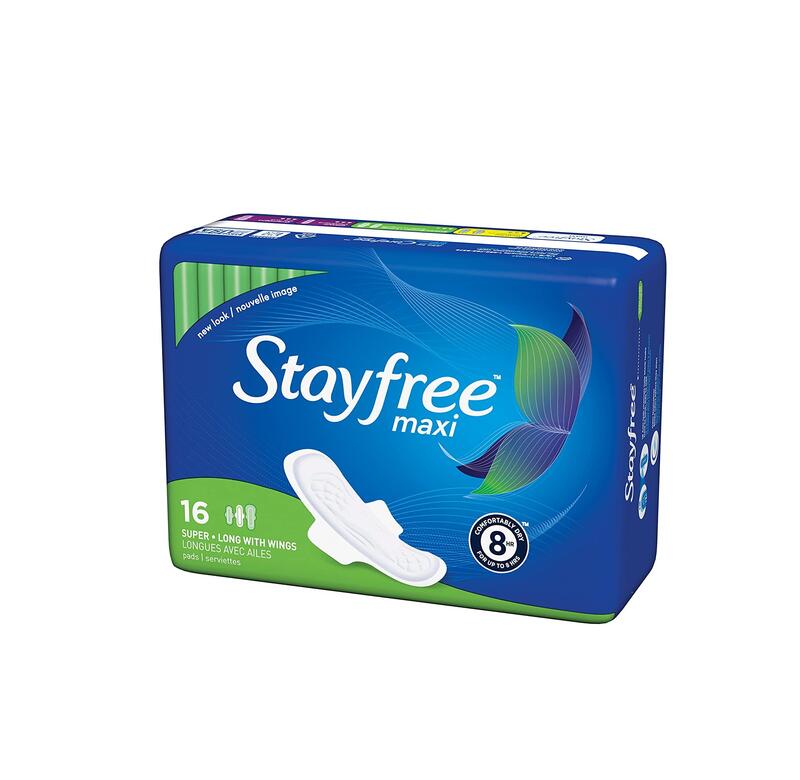 Stayfree Maxi Pads With Wings Super-Long 16 count | M&C Drugstore