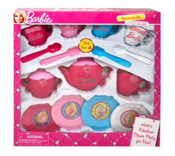 Barbie Dinnerware Set 17pcs