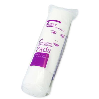 Simply Round Cotton Wool Cosmetic Pads 80 ct: $6.00