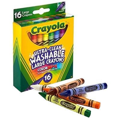 Crayola Ultra-Clean Washable Large Crayons 16