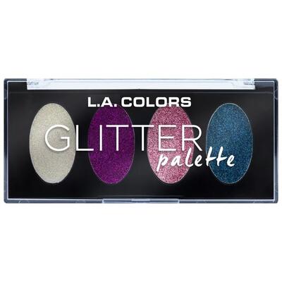 L.A Colors Glitter Eyeshadow Palette: $12.00