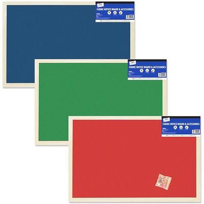 Just Stationary Fabric Notice Board Assorted