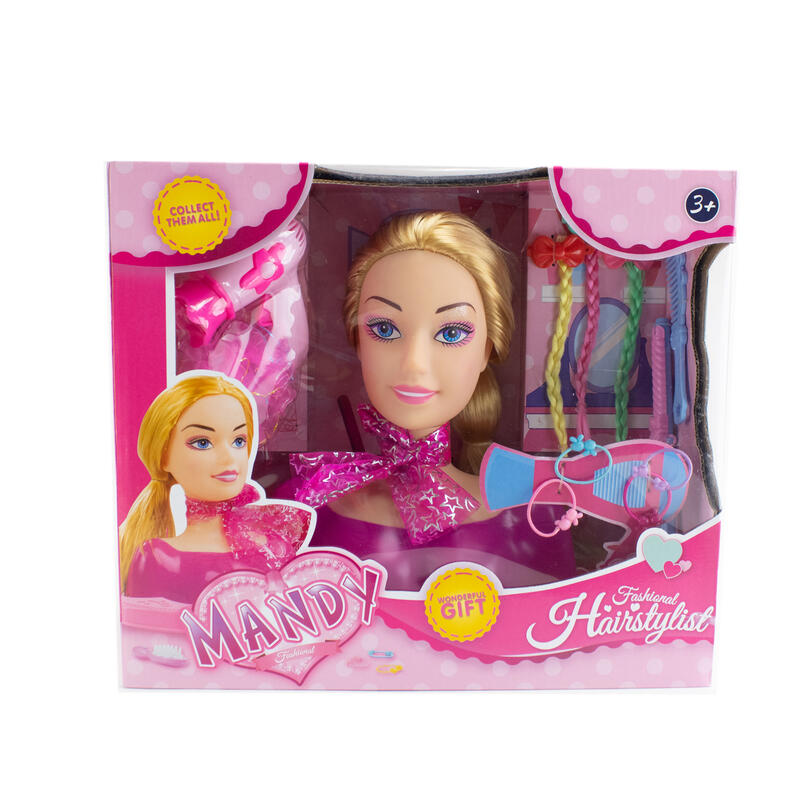 Mandy Hairstylist Doll Head