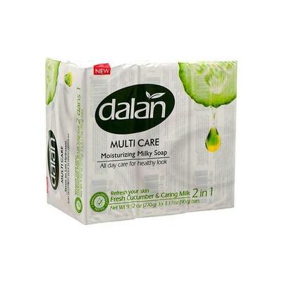 Dalan Multi-Care Soap Fresh Cucumber & Caring Milk 3 x 3.17oz