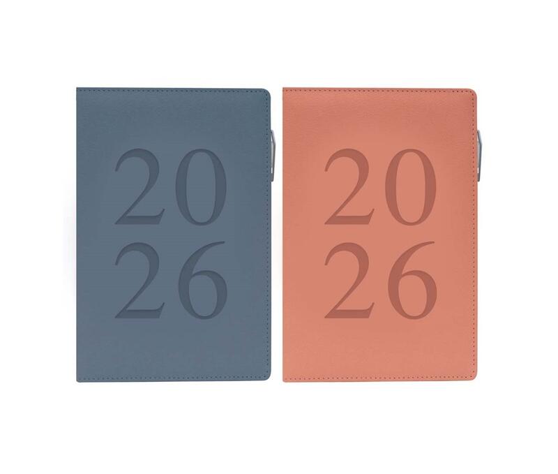 Organiser Diary A5 DAP PU Index with Pen Assorted 1 count