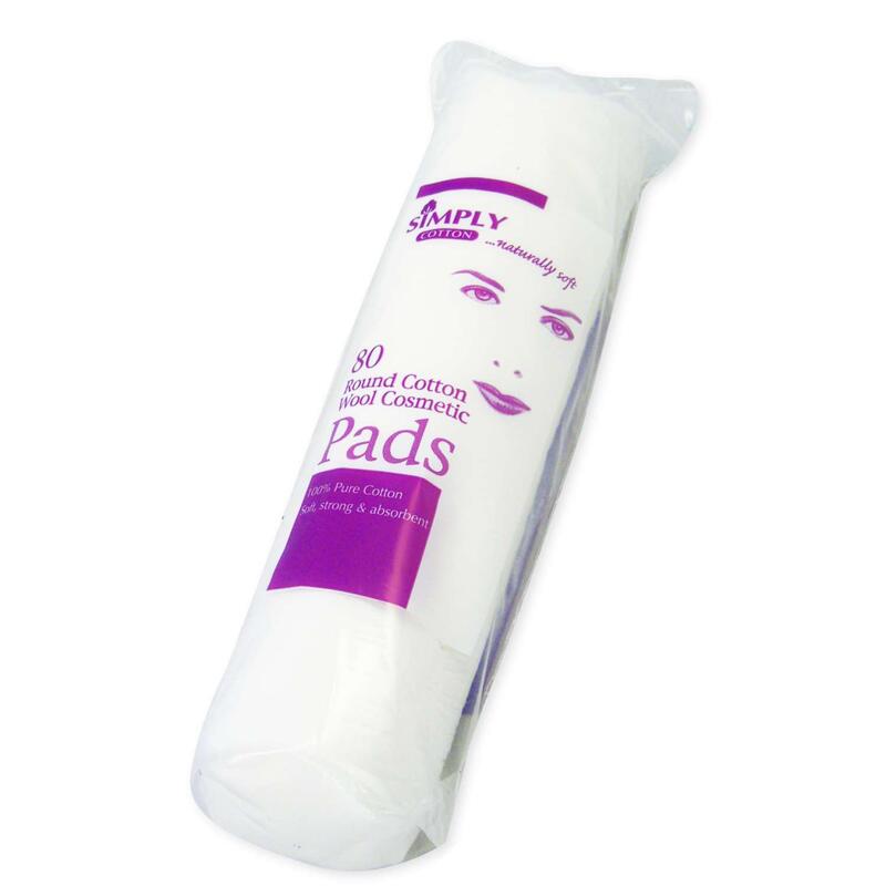 Simply Round Cotton Wool Cosmetic Pads 80 count: $6.00