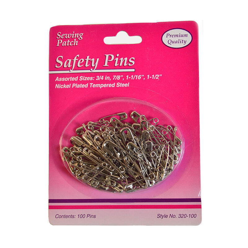 Sewing Patch Safety Pins Assorted Sizes 100 count: $5.00