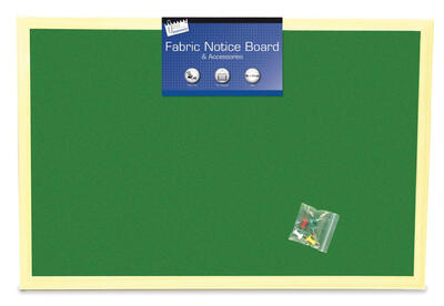 Fabric Notice Board 600x800mm Assorted