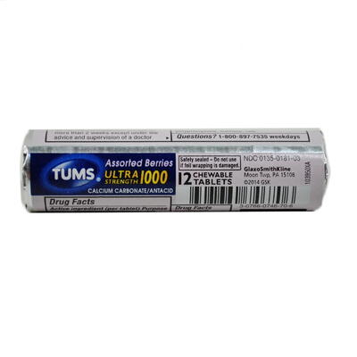 Tums Ultra Strength Berries 12's: $5.50