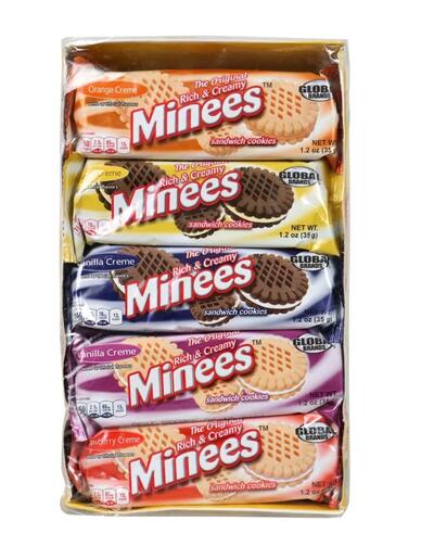 Minees Sandwich Cookies Assorted 10 pack