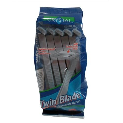 Crystal Twin Blade Disposable Razors: $7.50