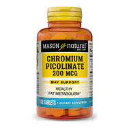 Mason Chromium Picolinate 200mcg Tablets 100's: $0.00