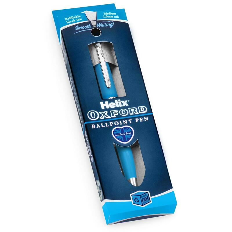 Helix Oxford Ballpoint Pen Light Blue