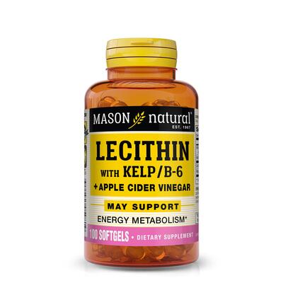 Mason Lecithin With Kelp B-6 Plus Cider Vinegar Softgels 100's