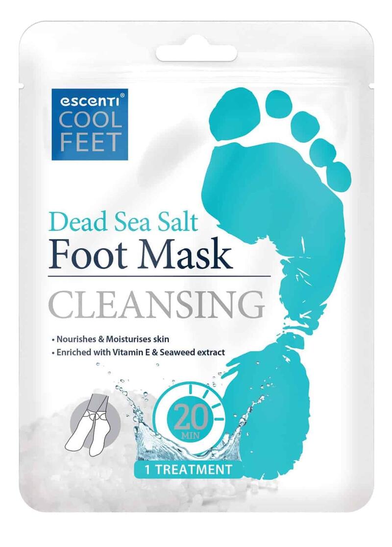 Escenti Cool Feet Dead Sea Cleansing Salt Foot Mask 1 treatment