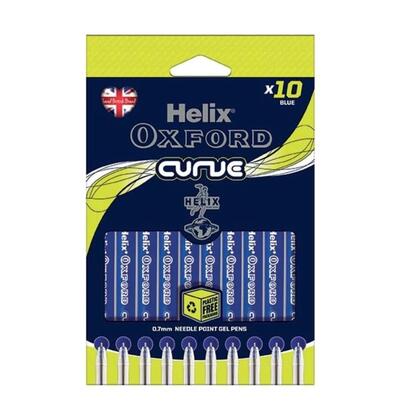 Oxford Curve Blue Pens 10ct