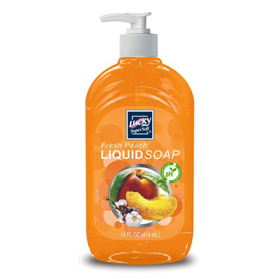 Lucky Super Soft Clear Liquid Peach 14oz