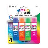 Bazic Colored Glue Stick 4ct: $0.00