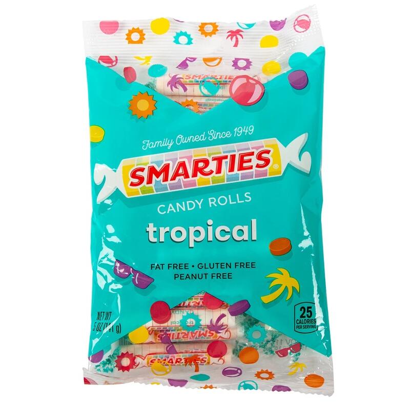 Smarties Tropical Candy Rolls 5oz