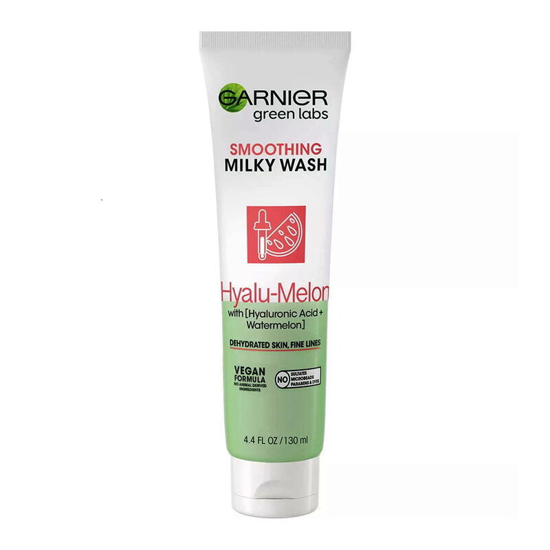 Garnier Smoothing Milky Wash Hyalu-Melon Cleanser 4.4oz