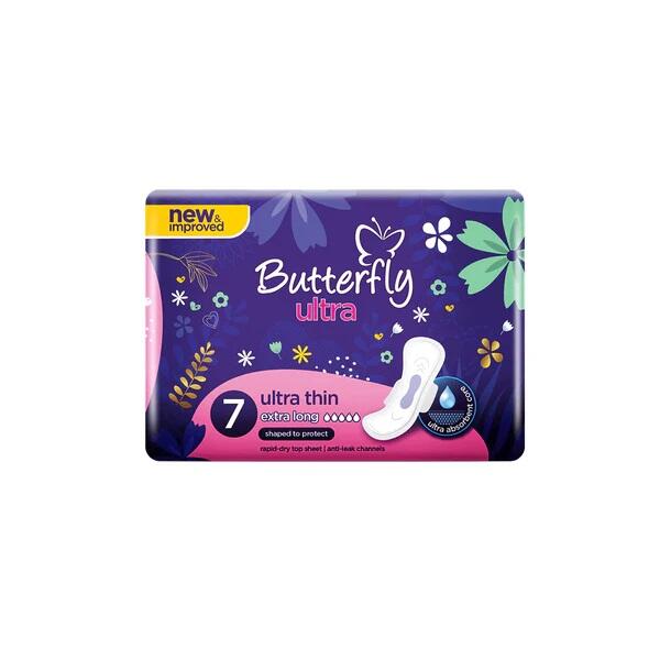 Butterfly Ultra Thin Sanitary Napkins 7ct