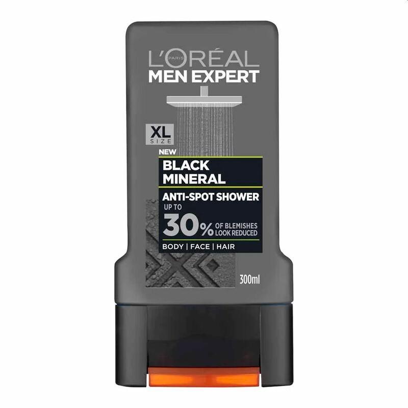 Loreal Expert Men Shower Gel Black Mineral 300ml