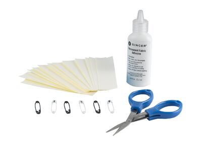 Singer No Sew Adhesive Repair Kit 21 pieces: $10.00