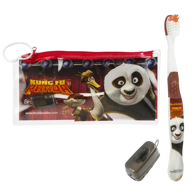 3pc Kungfu Pan Tooth Brush Kit