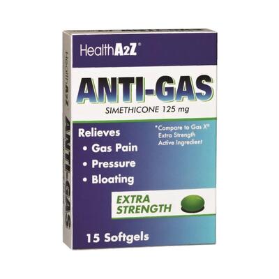 HealthA2Z Anti-Gas Extra Strength 15ct