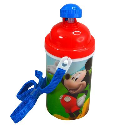 Minnie/Mickey Canteen With Popup Lid And Strap 12oz Assorted: $14.00