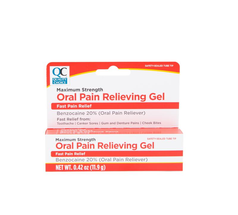 QC Oral Pain Gel Reliver Max Strength | M&C Drugstore