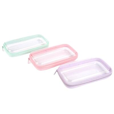 Clear Pencil Box Assorted