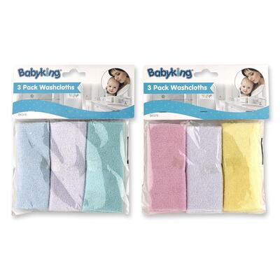 Baby King Washcloths 3 ct: $5.00