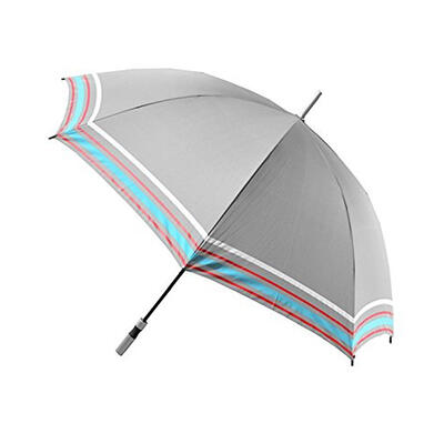 Manual Umbrella Gray Stripe: $30.00