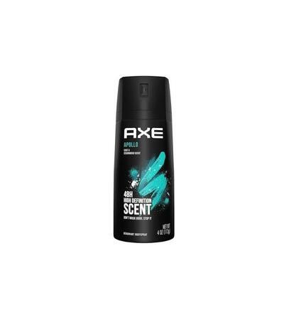 Axe Apollo Mens Deodorant Body Spray 4oz