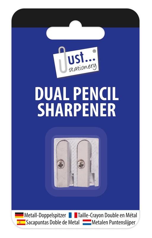 Double Hole Metal Pencil Sharpener