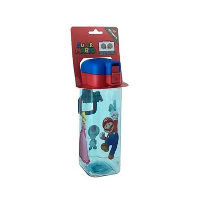Super Mario Safety Lock Square Bottle 550ml