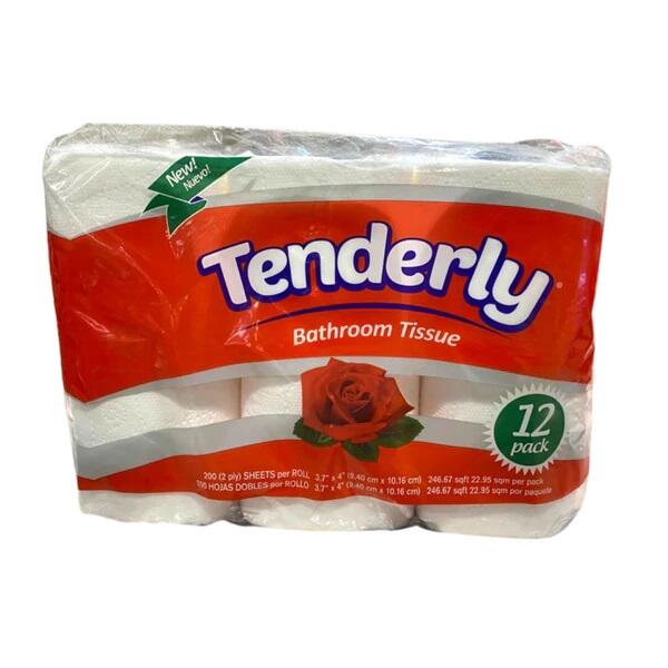 Economy/Tenderly Bathroom Tissue 12 pack: $12.00
